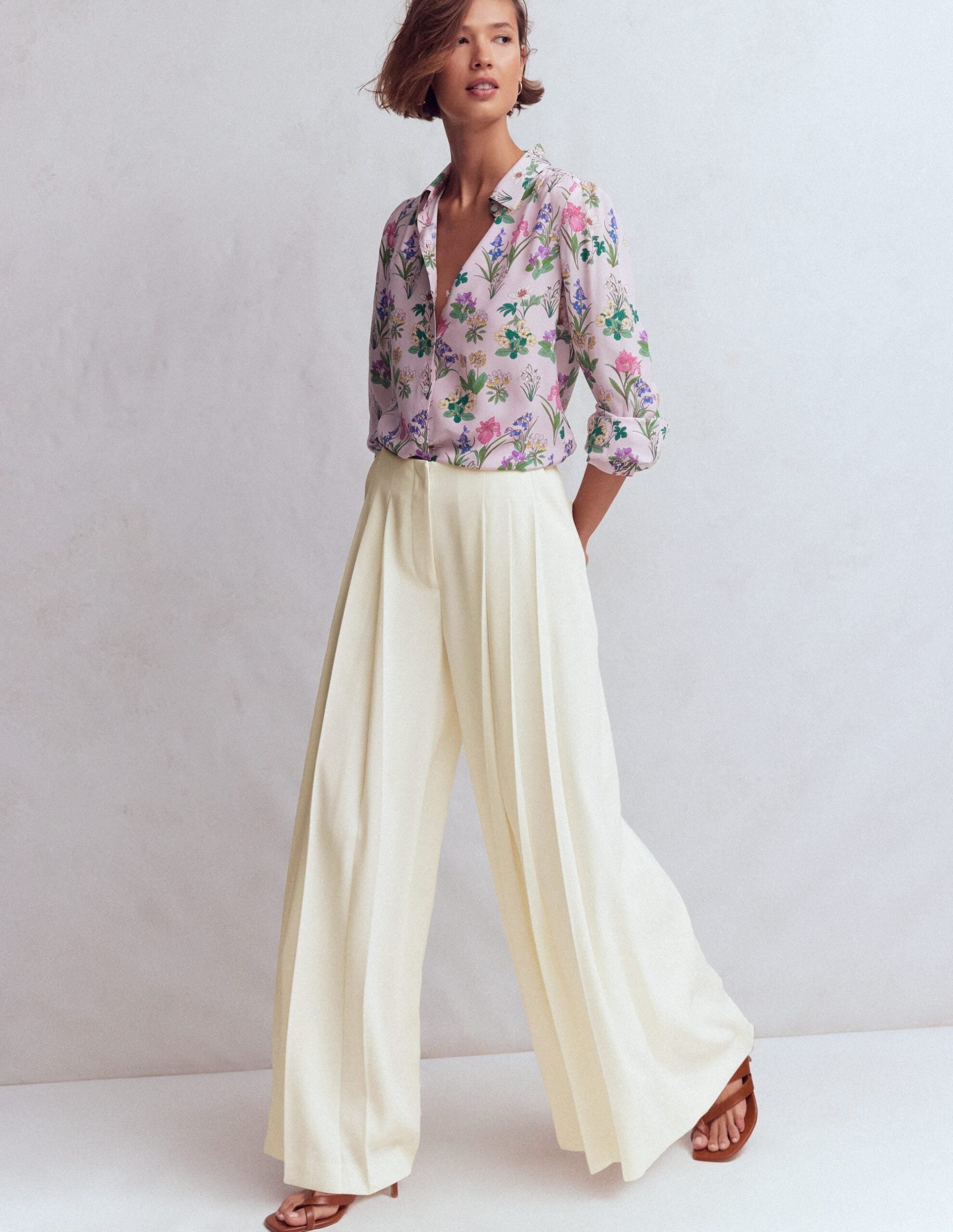 Boden Regent Wide Leg Trousers