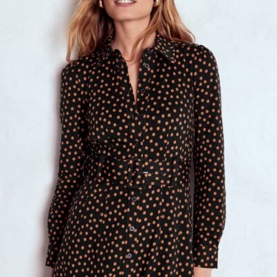 Boden Anita Long Sleeve Shirt Dress