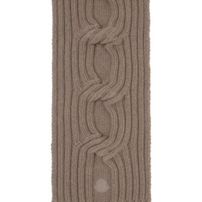Moncler Beige Wool-Cashmere Blend Scarf