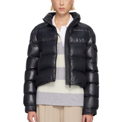 Moncler Black Petra Short Down Jacket