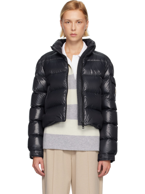 Moncler Black Petra Short Down Jacket