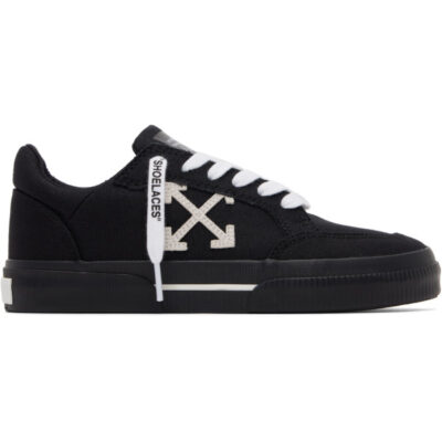 Off-White Black Low Vulcanized Sneakers