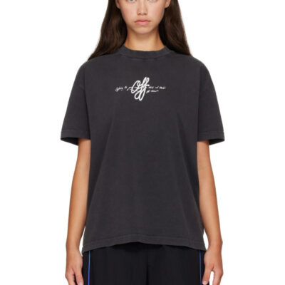 Off-White Black 'Off White' Stroke T-shirt