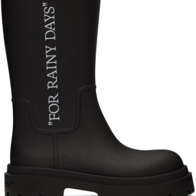 Off-White Black Reboot 'Rainy Days' Boots
