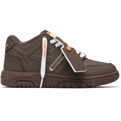 Off-White Brown 'Out Of Office' Molded Sneakers