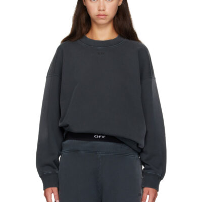 Off-White Gray Laundry 'Off' Sweatshirt