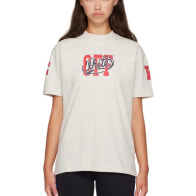 Off-White Gray 'Off' College T-shirt
