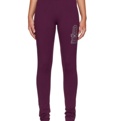Off-White Purple Ly College Sport Leggings