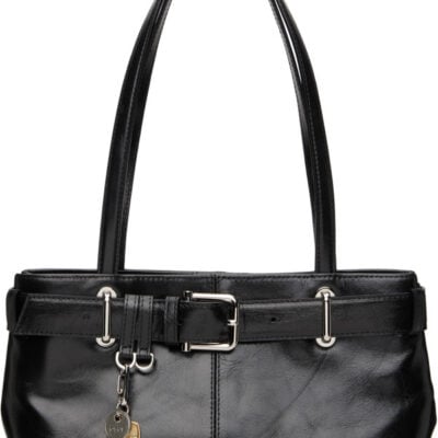 Osoi Black Shoulder Brocle Mini Bag