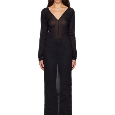 Our Legacy Black Cheer Maxi Dress