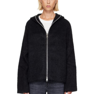 Our Legacy Black Full Zip Hoodie