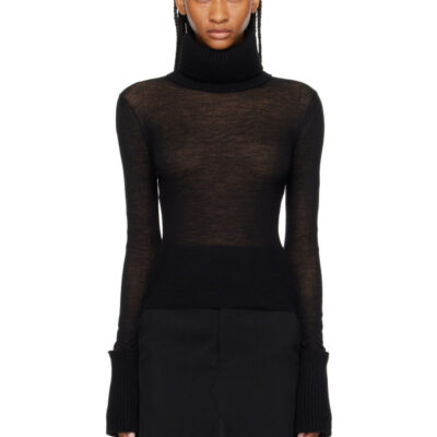 Our Legacy Black Inverse Turtleneck