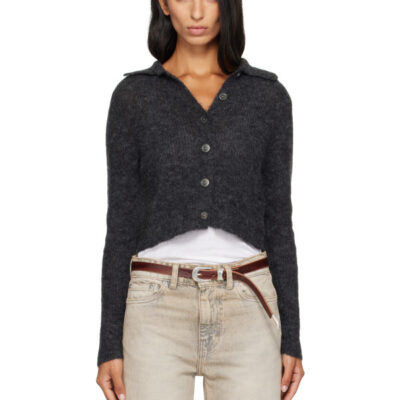 Our Legacy Gray Mazzy Polo Cardigan