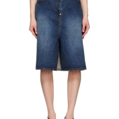 Pushbutton Blue Hybrid Regular Skort