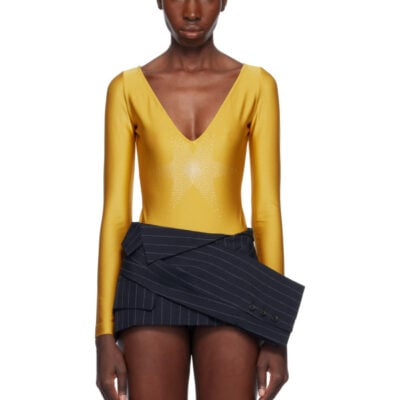 Pushbutton Gold Star Point Bodysuit