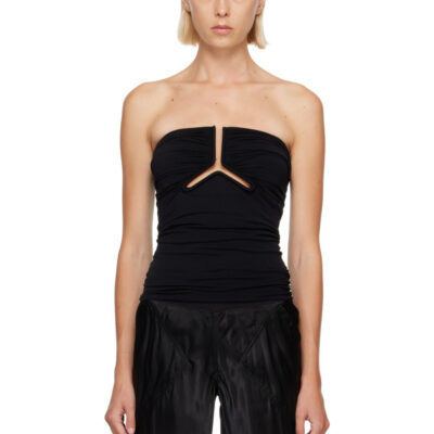 Rick Owens Black Alannah Prong Bustier Top