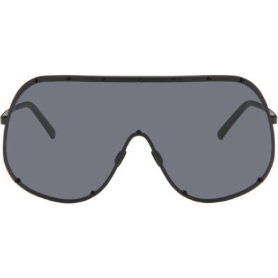 Rick Owens Black Shield Sunglasses