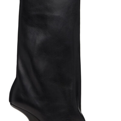 Rick Owens Black Temple Cantilever 8 Sharp Flared Boots
