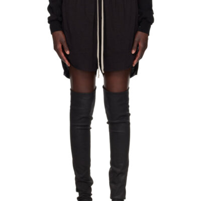Rick Owens Black Tower Boxers Shorts