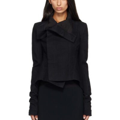 Rick Owens Black Tower Buttoned Naska Jacket