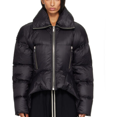 Rick Owens Black Tower Draculimo Down Jacket