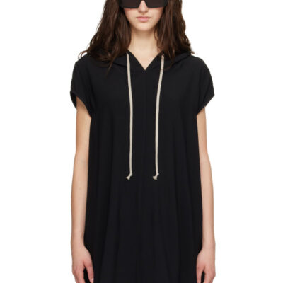 Rick Owens Black Tower Hoodie