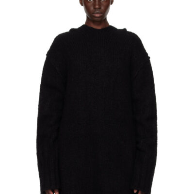 Rick Owens Black Tower Oversized Hoodie