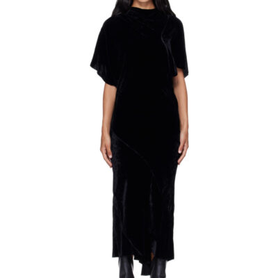 Rick Owens Black Tower Seb Midi Dress