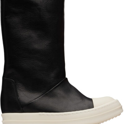Rick Owens Black Tower Sneakwader Boots