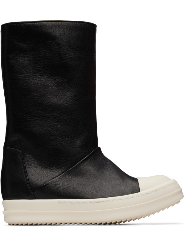 Rick Owens Black Tower Sneakwader Boots