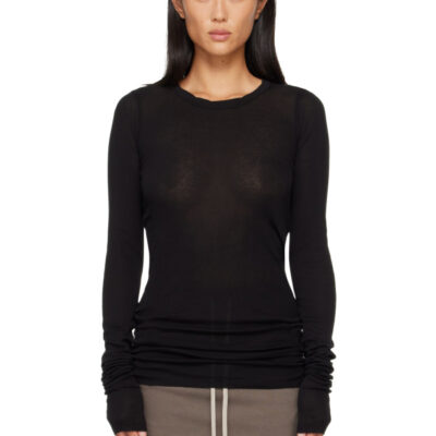 Rick Owens DRKSHDW Black Tower Basic LS T-shirt