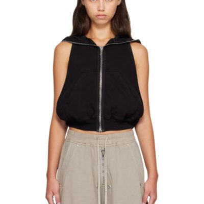 Rick Owens DRKSHDW Black Tower Cyclops SL Hoodie