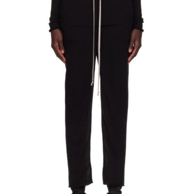 Rick Owens DRKSHDW Black Tower Pull On Sliced Pillar Maxi Skirt