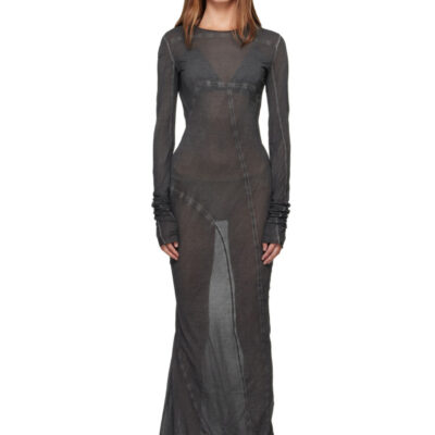 Rick Owens DRKSHDW Black Tower Simple Edfu Maxi Dress