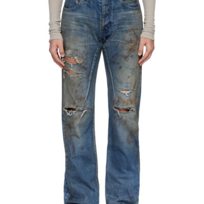 Rick Owens DRKSHDW Blue Temple Kurdt Jeans