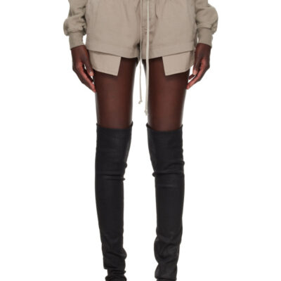 Rick Owens DRKSHDW Gray Tower Fog Boxers Shorts