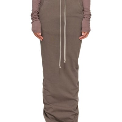 Rick Owens DRKSHDW Gray Tower Pull On Pillar Maxi Skirt