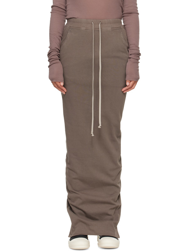 Rick Owens DRKSHDW Gray Tower Pull On Pillar Maxi Skirt