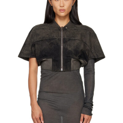 Rick Owens DRKSHDW Gray Tower Tatlin Bomber Jacket