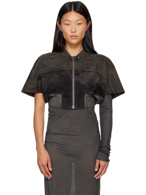 Rick Owens DRKSHDW Gray Tower Tatlin Bomber Jacket