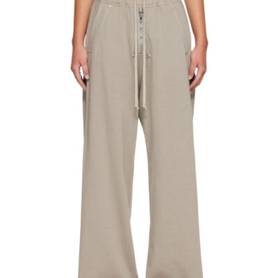 Rick Owens DRKSHDW Taupe Tower Geth Belas Sweatpants
