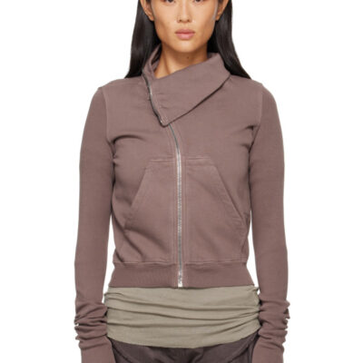 Rick Owens DRKSHDW Taupe Tower Mountain Sweat Jacket