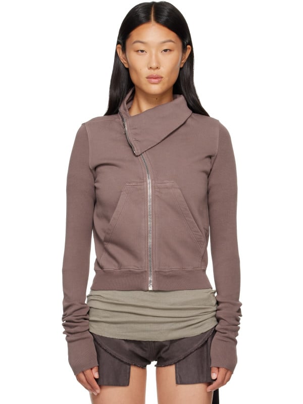 Rick Owens DRKSHDW Taupe Tower Mountain Sweat Jacket
