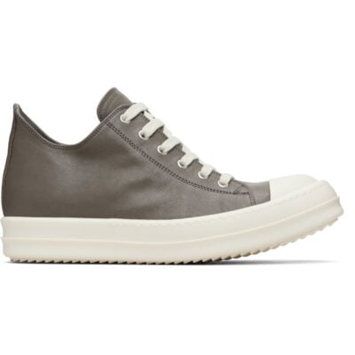 Rick Owens Gray Temple Low Sneakers
