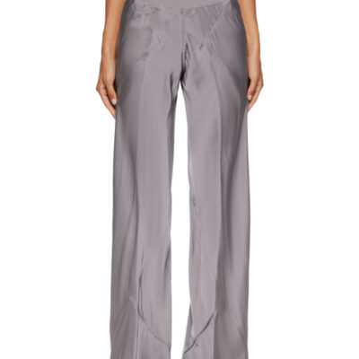 Rick Owens Gray Tower Bias Trousers