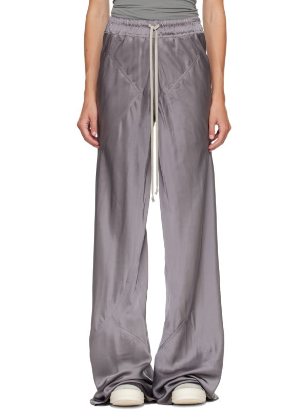 Rick Owens Gray Tower Drawstring Bias Trousers