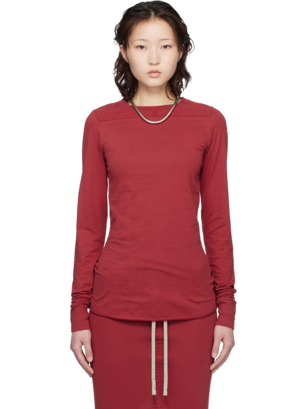 Rick Owens Moncler + Rick Owens Red Girder LS T-shirt