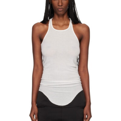 Rick Owens Off-White Temple Basic Rib Tank Top