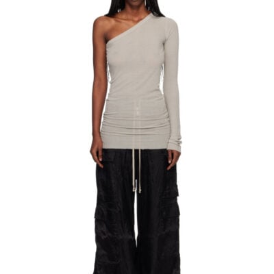 Rick Owens Off-White Temple Ziggy Minidress