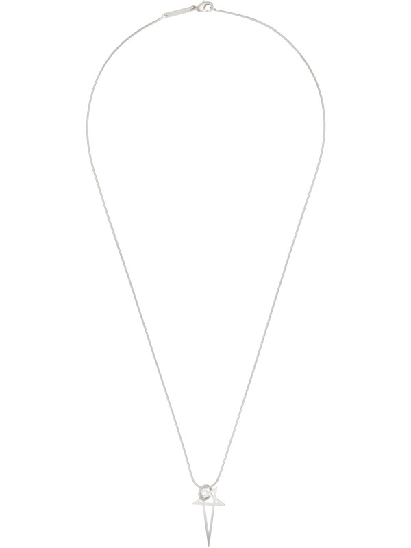 Rick Owens Pentagram Charm Necklace